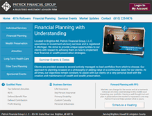 Tablet Screenshot of patrickfinancialgroup.com